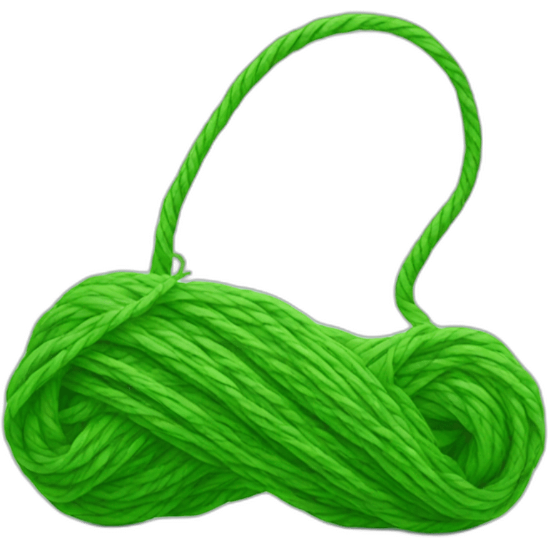 Green yarn emoji