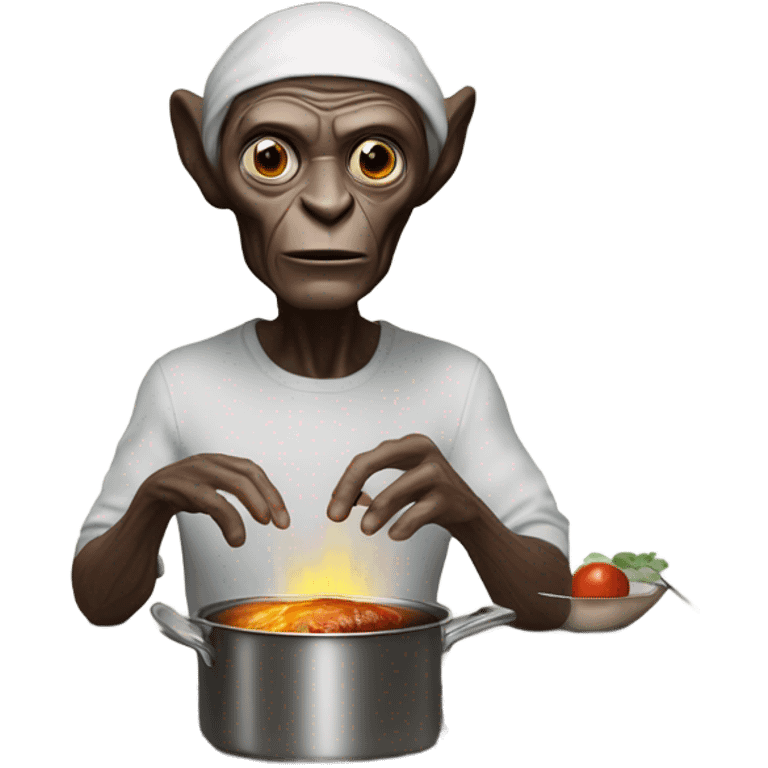 ET the extraterrestrial cooking short ribs emoji