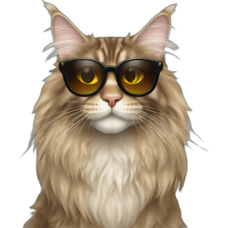 maine coon sunglasses emoji