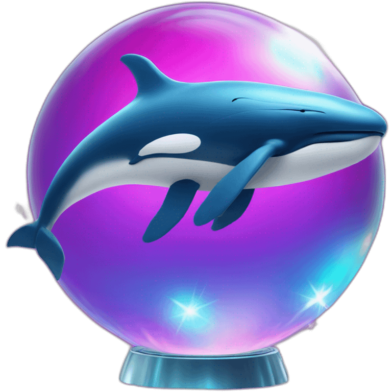 whale on a disco ball emoji