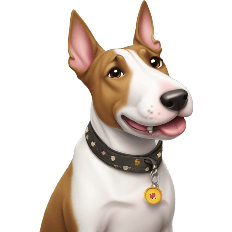 bull terrier blowing kiss emoji