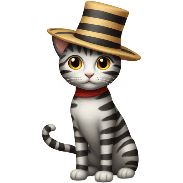 Cat in a hat emoji