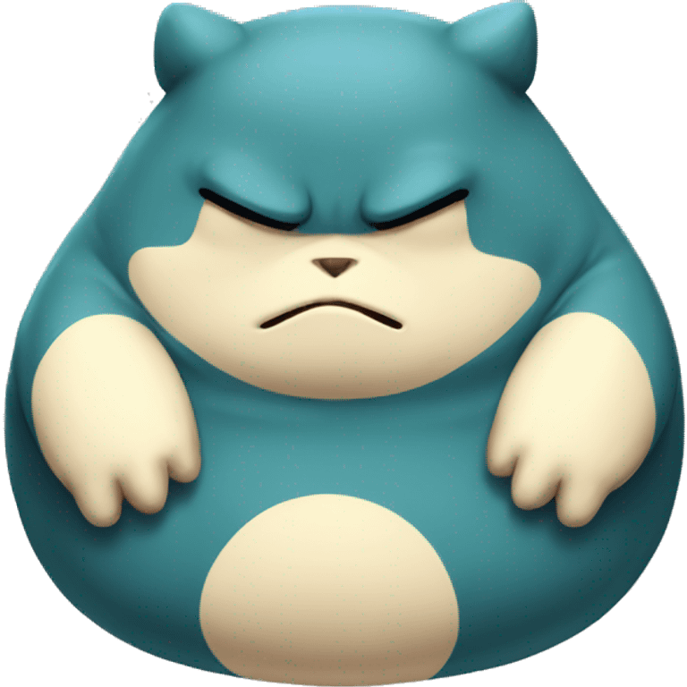 Sad pokemon snorlax  emoji