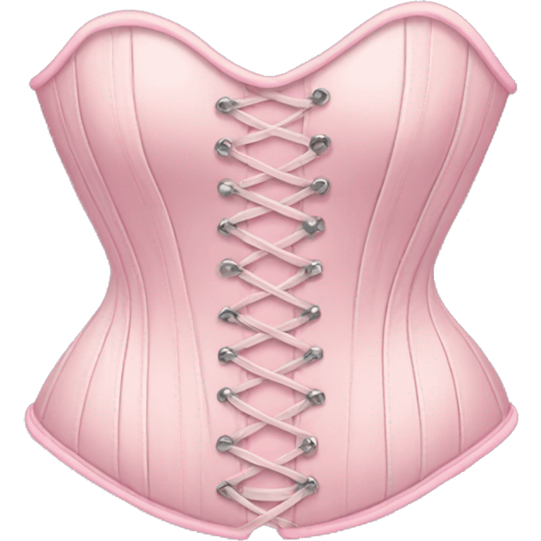 Pastel pink corset  emoji