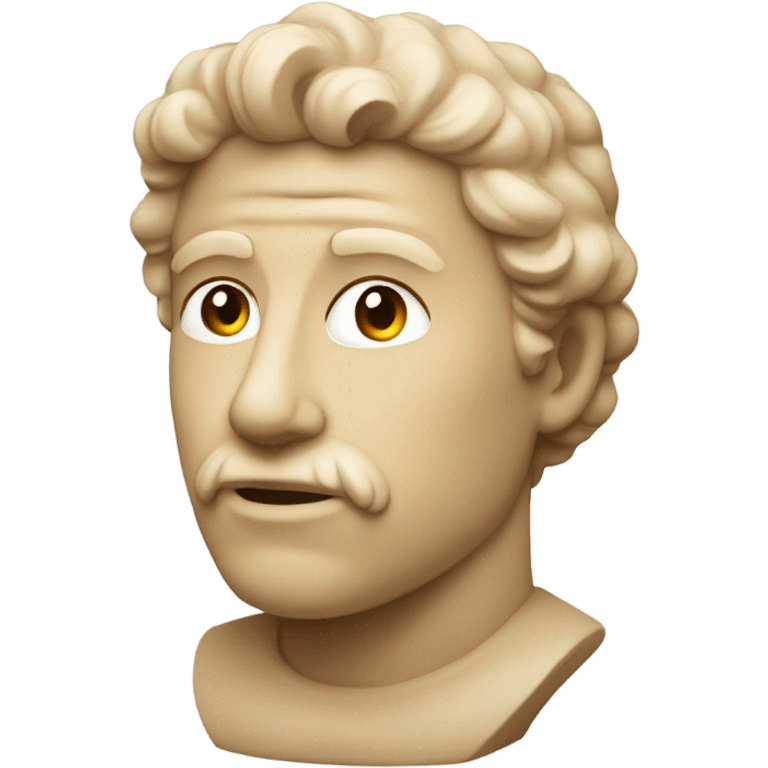 beige statue of david emoji