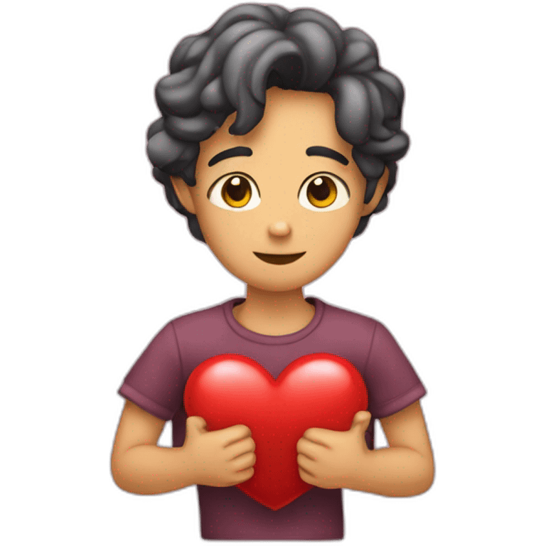 gesto corazon con manos emoji