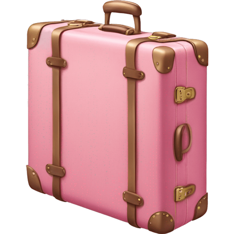 Pink luxurious suitcase  emoji