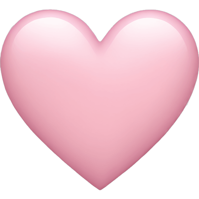 Light pink heart emoji