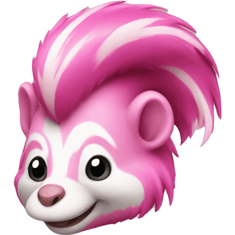 Pink skunk emoji