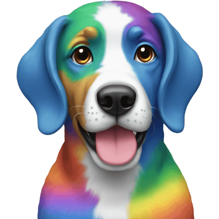 Rainbow dog  emoji