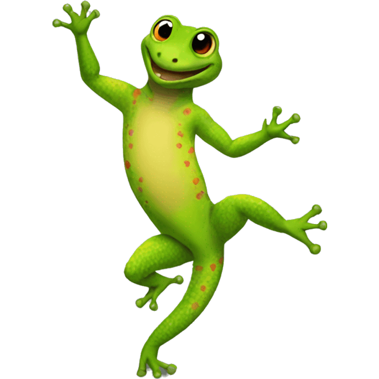 Gecko dancing emoji