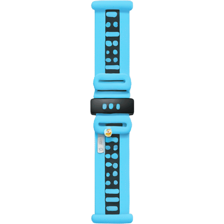 Light blue Music festival wristband  emoji