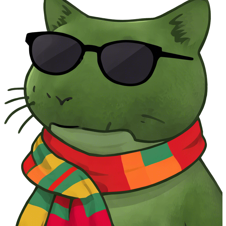 Cat with sunglasses emoji