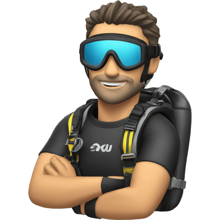 naui scuba diver instructor emoji