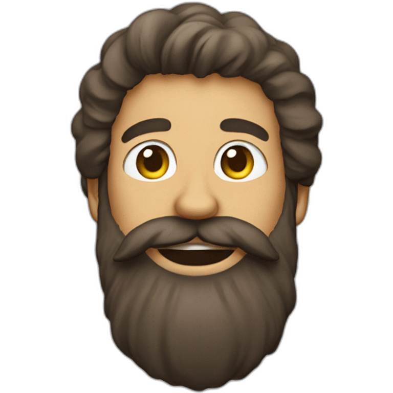 Bearded guy on the stage emoji