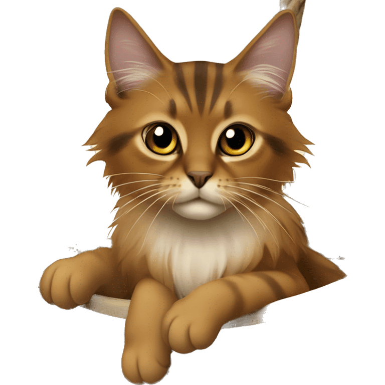 A somali cat on a pirate ship emoji