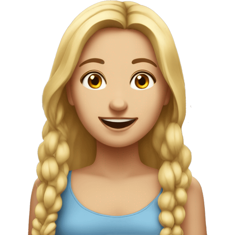 mädchen das sich freut emoji