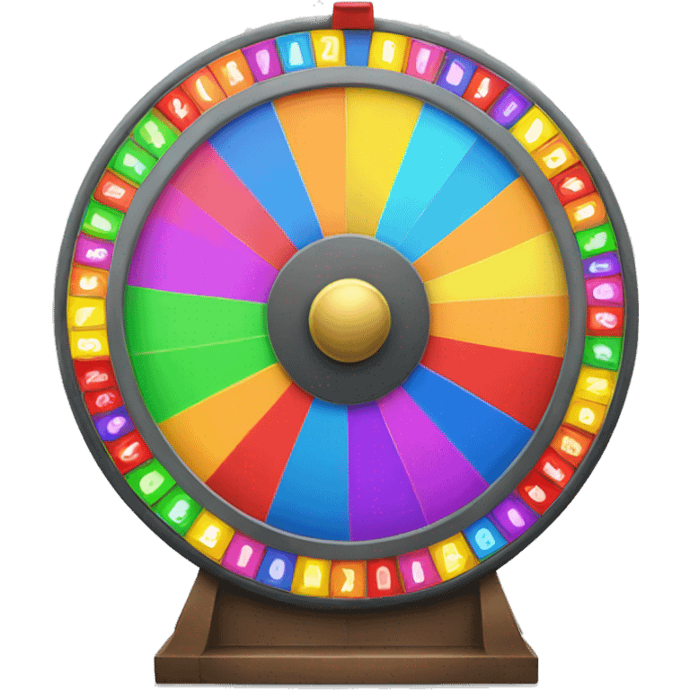 Colorful Prize wheel  emoji