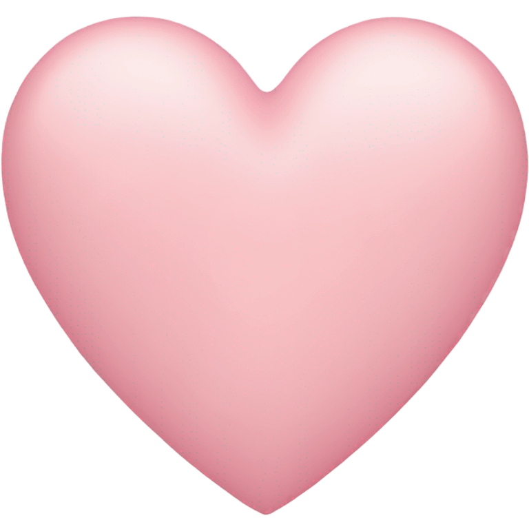 Pastel pink heart  emoji