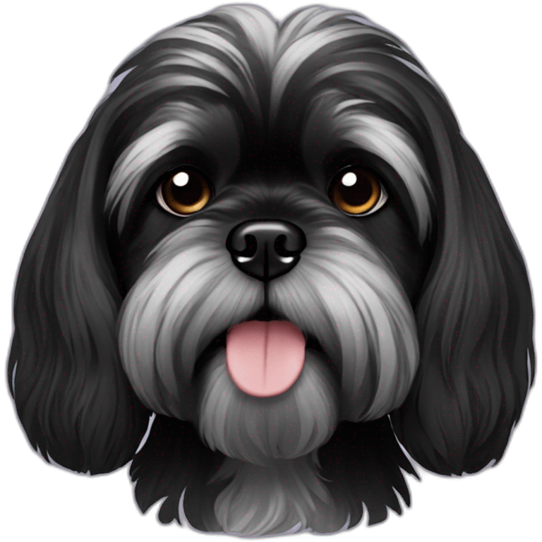 black shih tzu emoji