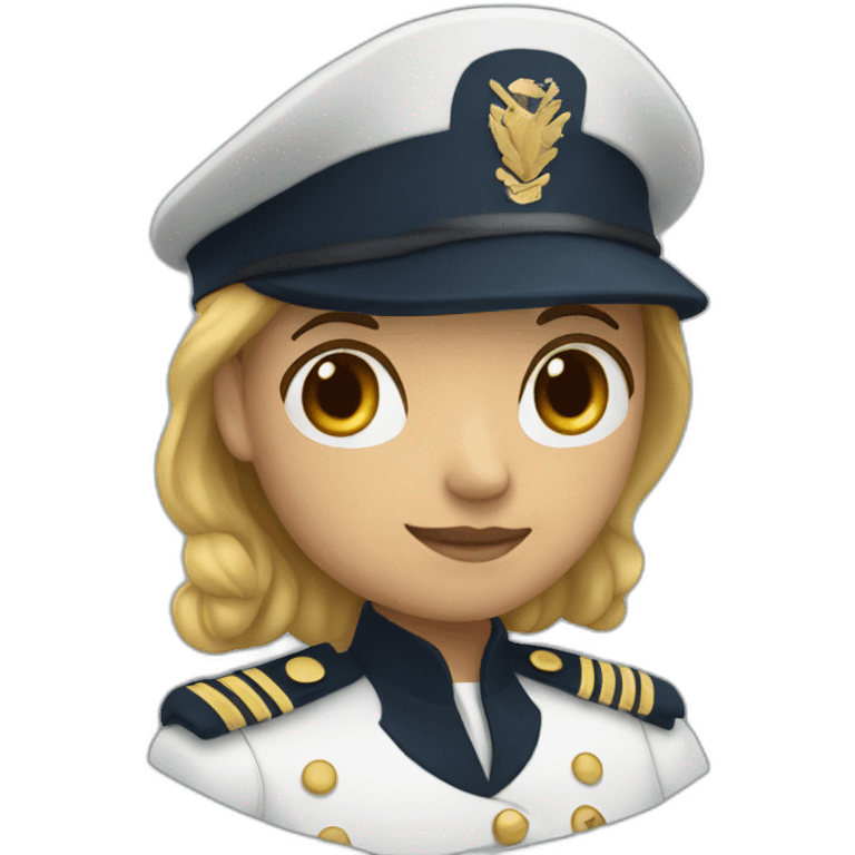 Marine with a pen on her hand  emoji