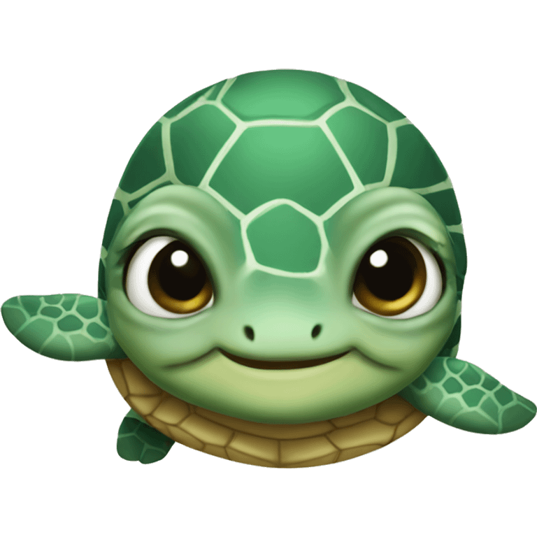 Sea turtle baby emoji