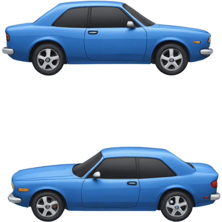 blue car emoji