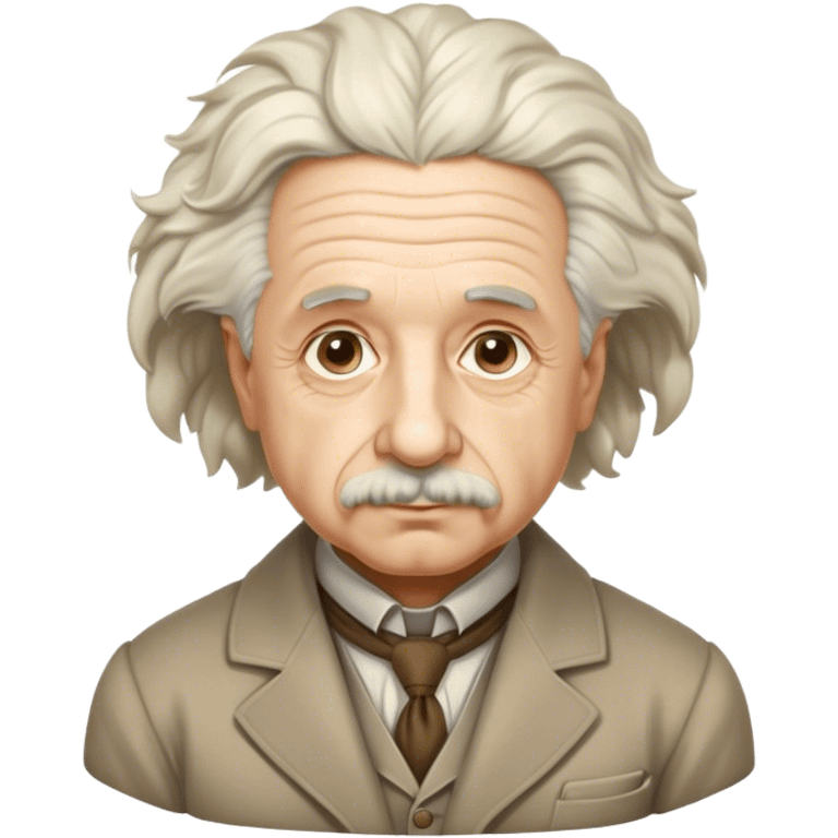 Cinematic Realistic portrait of Albert Einstein, shown as an iconic genius with wild, expressive hair and a gentle, contemplative expression, rendered in detailed period clothing with warm, intellectual lighting emoji