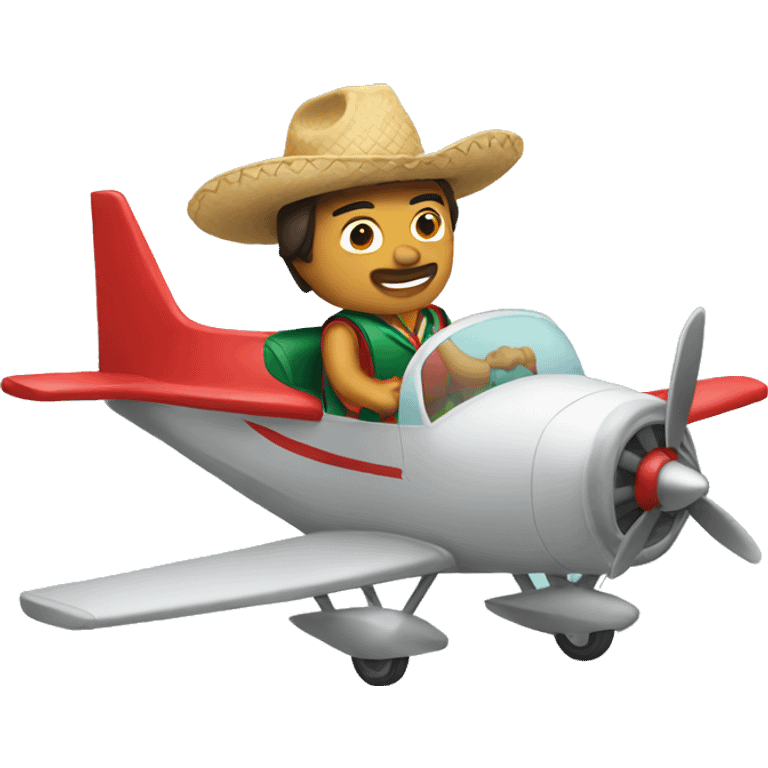 Mexican riding plane emoji