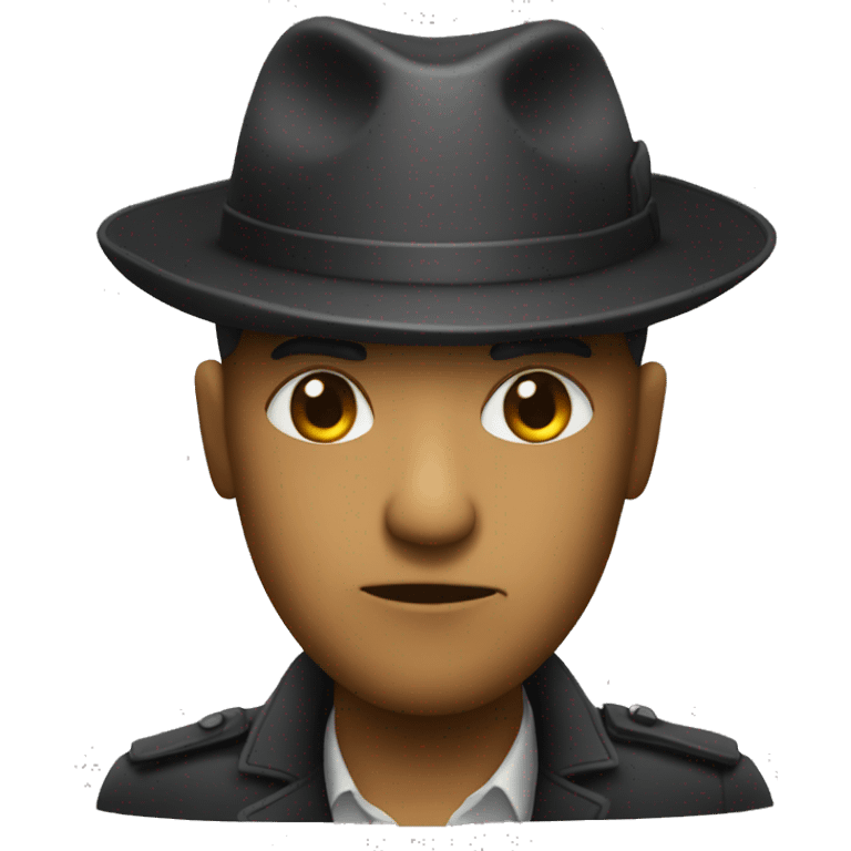 Gangster visage cacher emoji