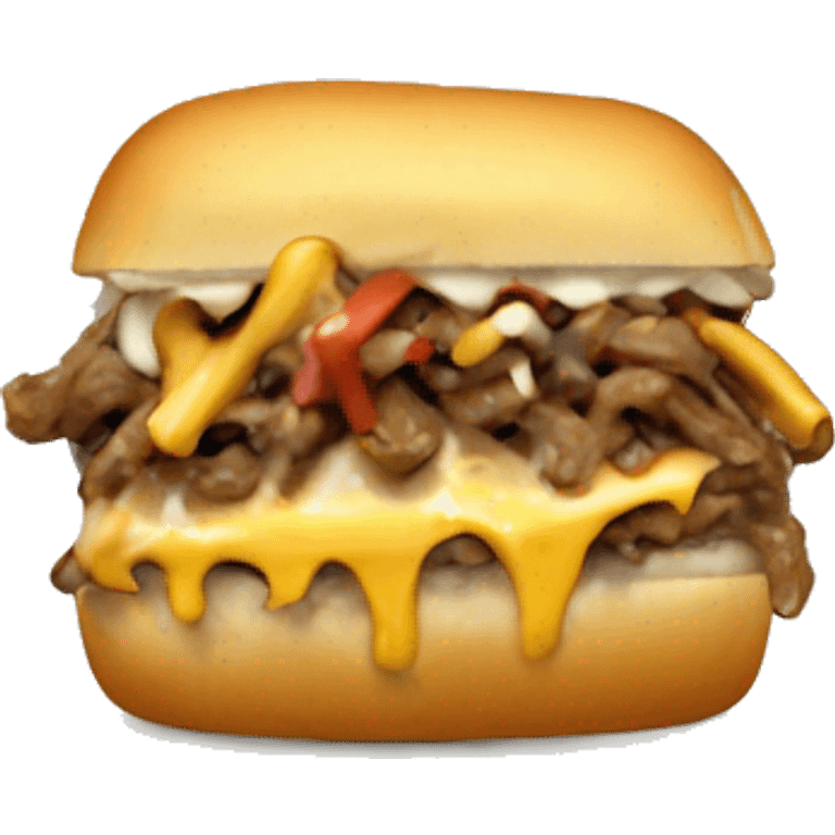 Donald trump eating cheesesteak  emoji