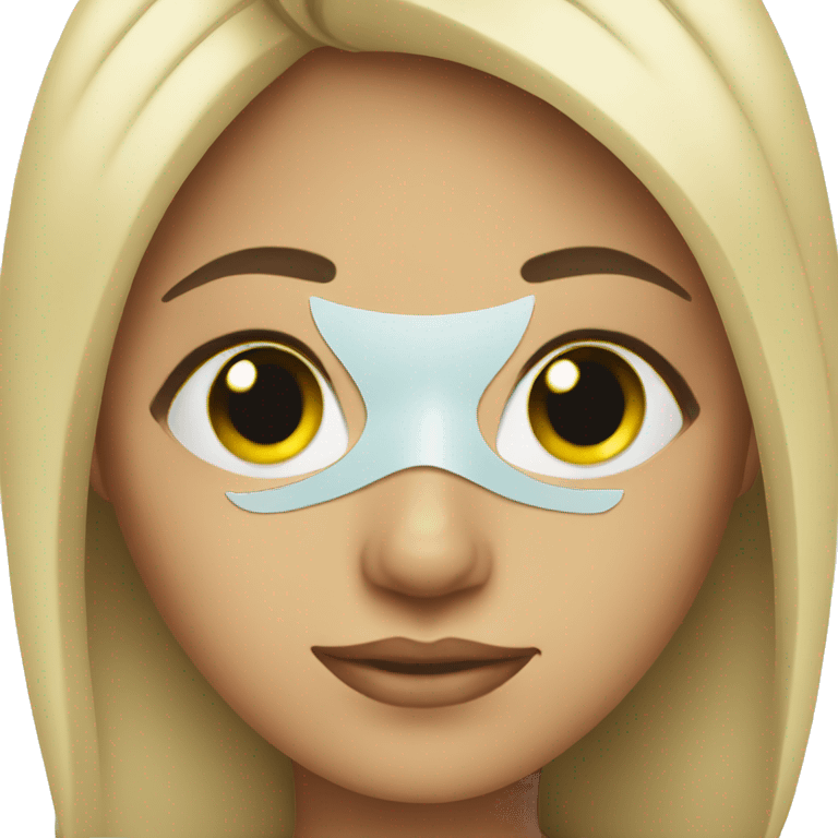 Girl with an eye mask  emoji