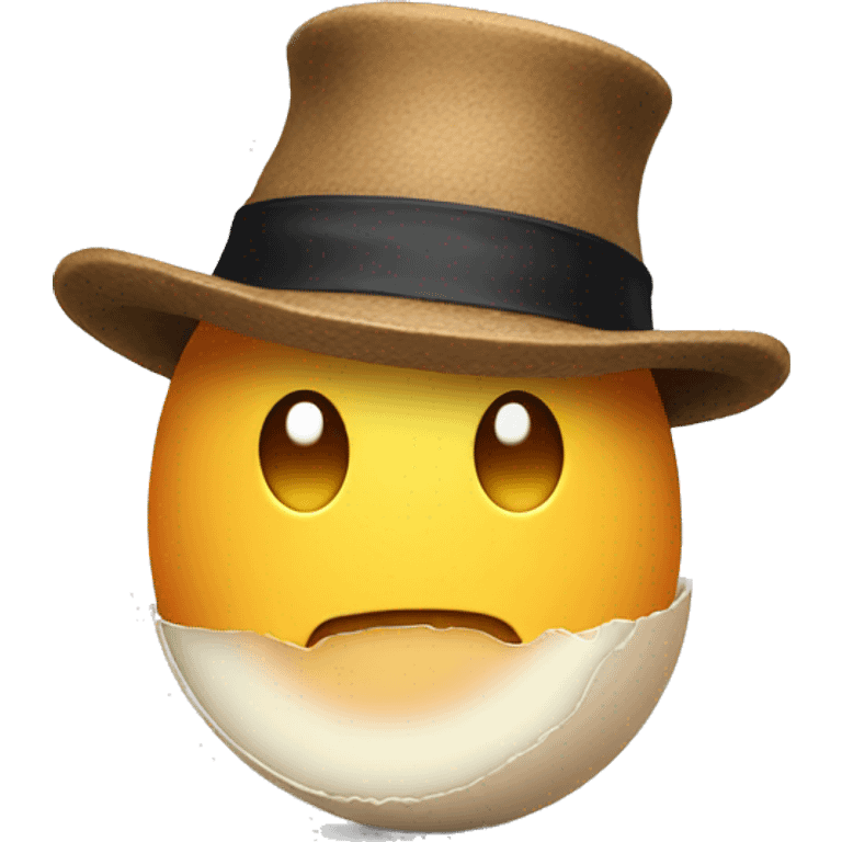 An egg in the hat emoji