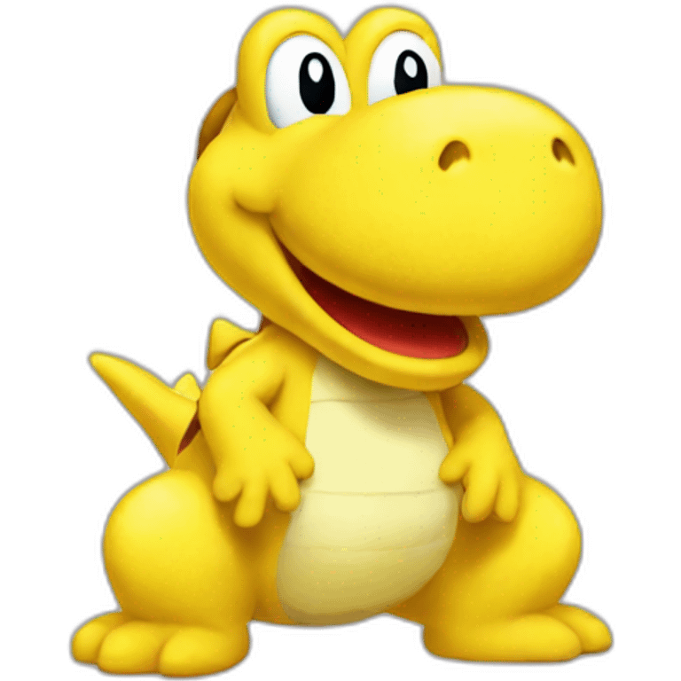 Yellow yoshi emoji