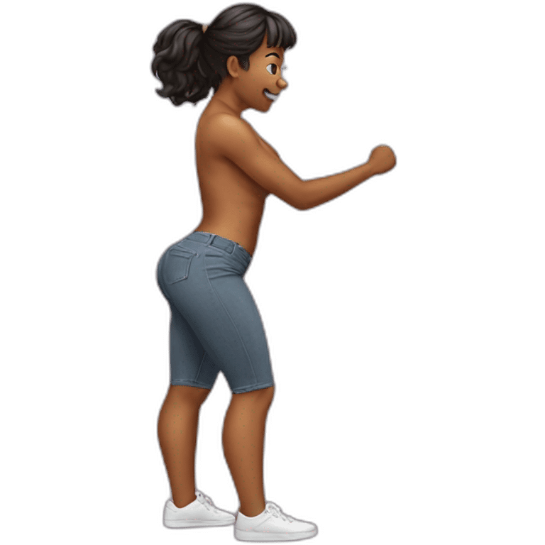 Twerking ass emoji