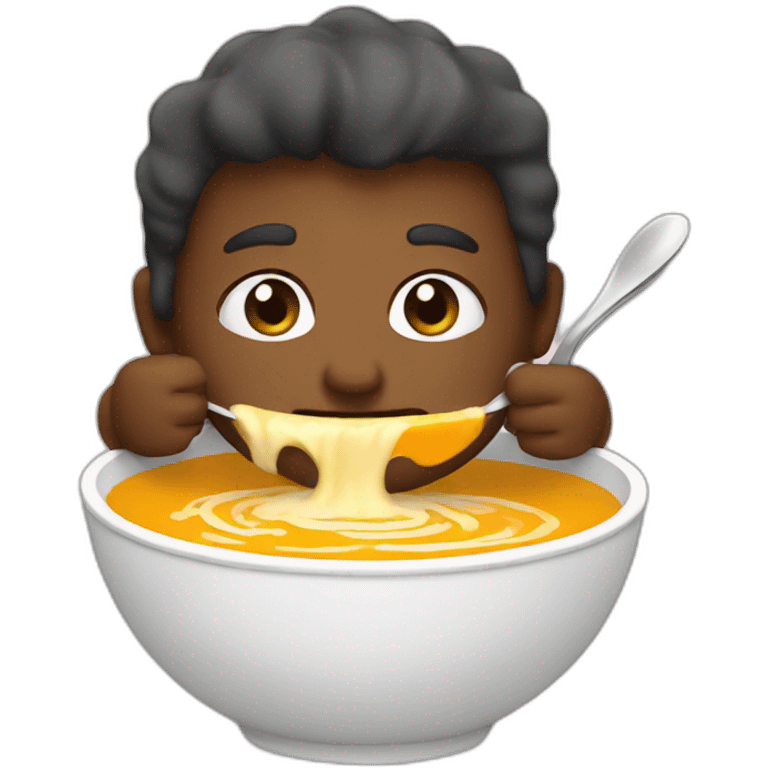 eating soup emoji