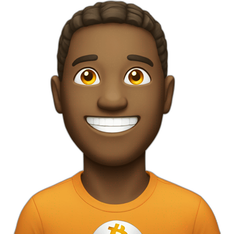 happy bitcoin emoji