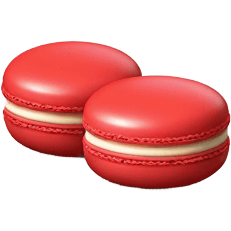 red macaroon emoji