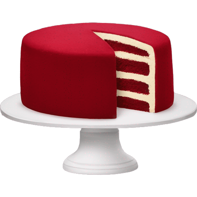 Red velvet cake  emoji