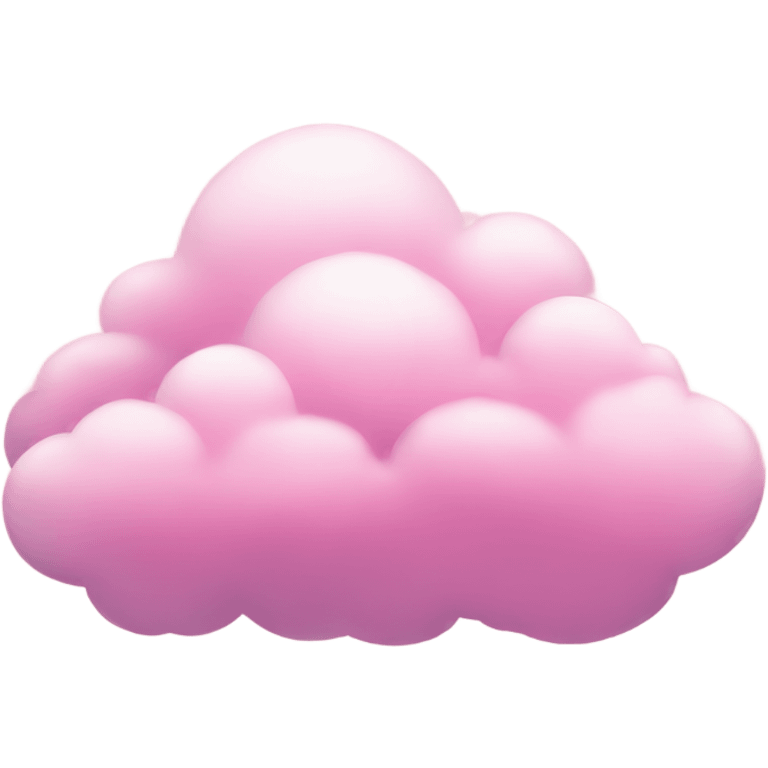 Pink aesthetic clouds emoji