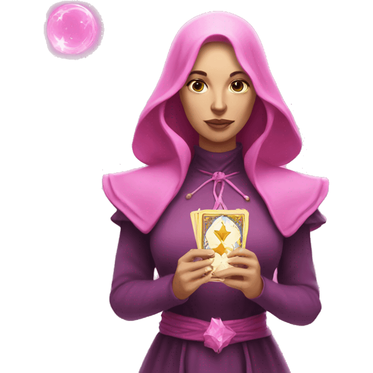 Pink tarot magic emoji