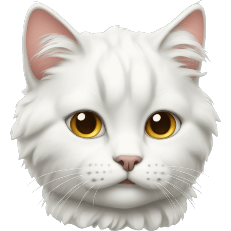 white tufted cat emoji