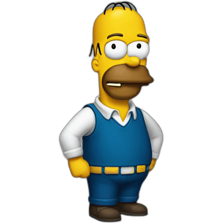 Homer sipson qui joue à fortnie emoji