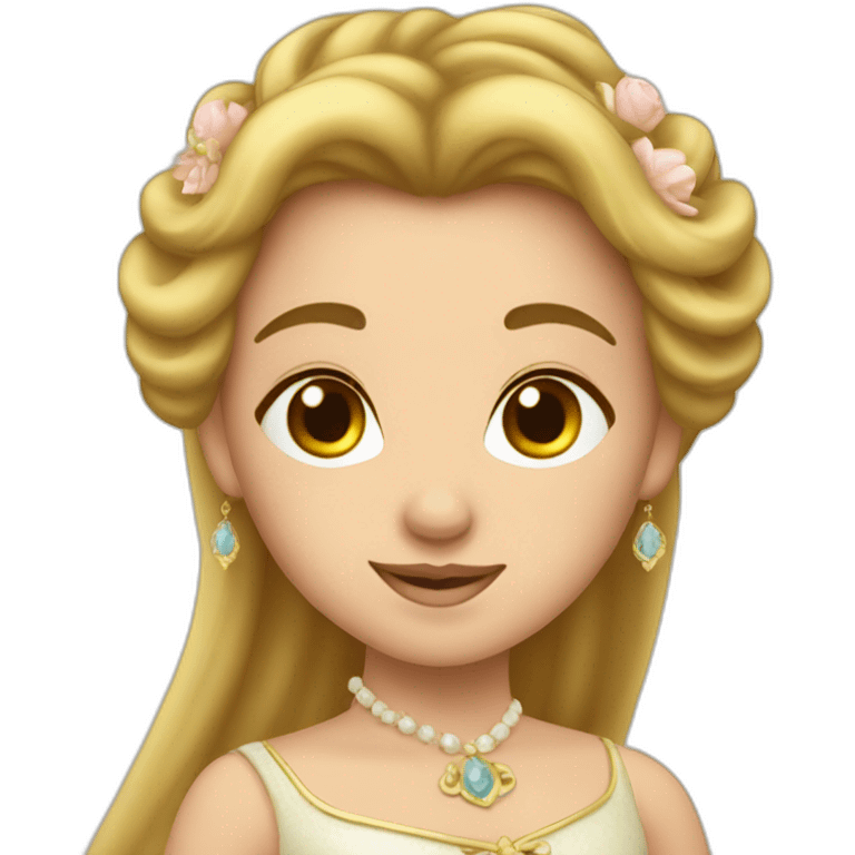 Princesse dans un carosse emoji