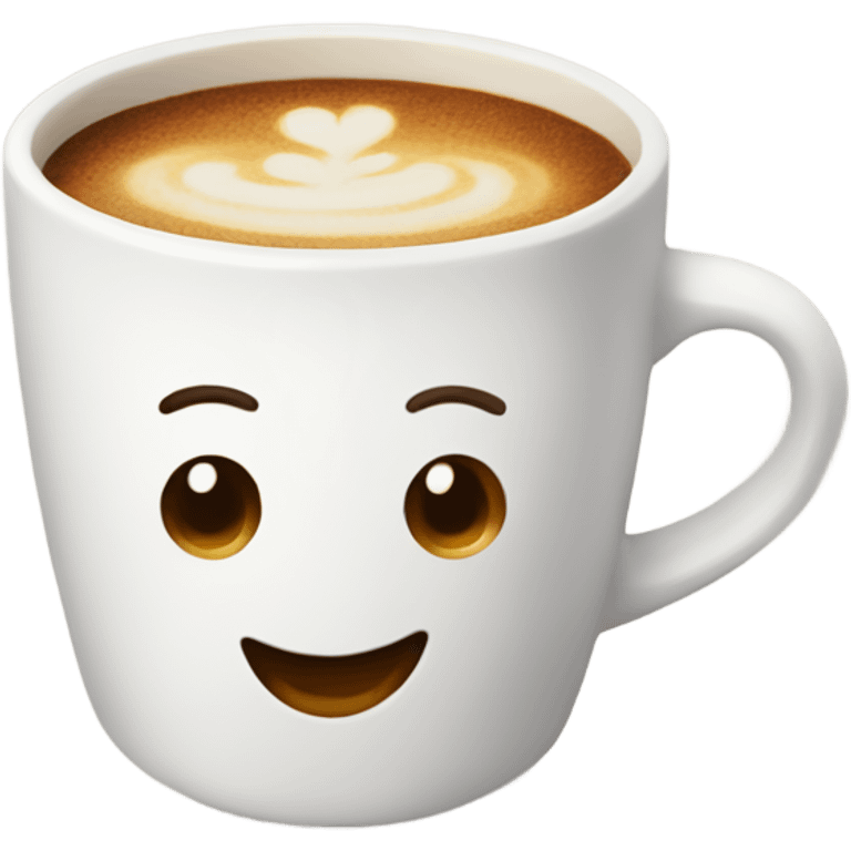 Happy coffee  emoji