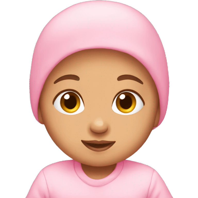 Pink baby emoji