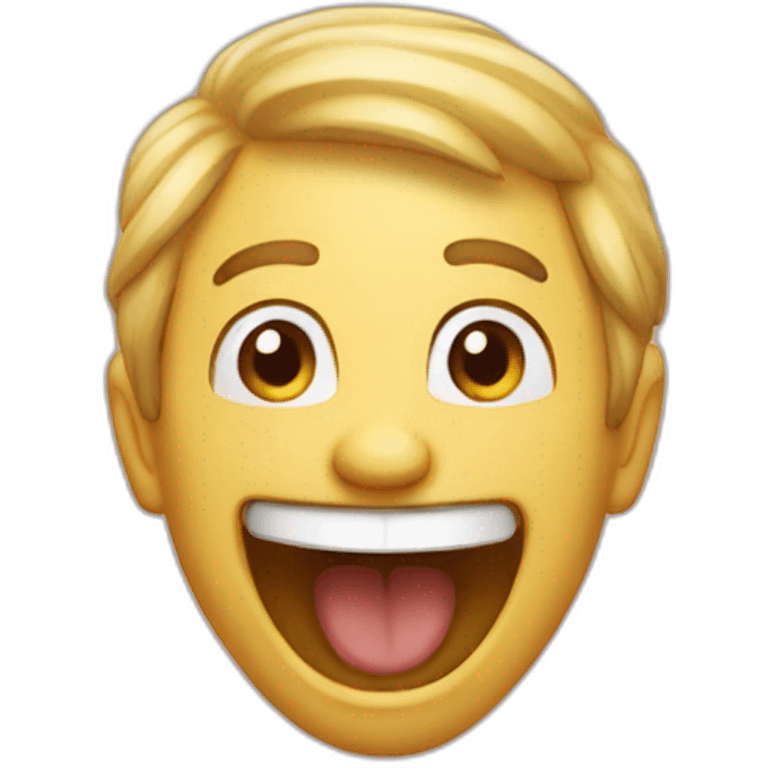 Fake laughing person emoji