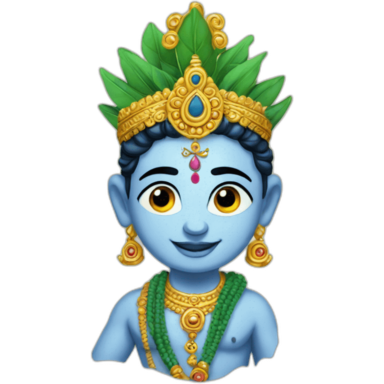 Hindu god lord Krishna emoji