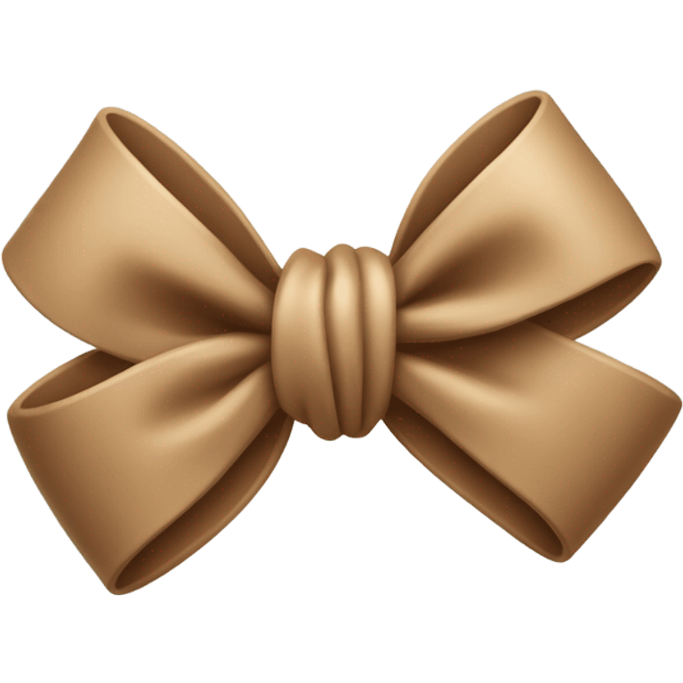 Light Brown bow  emoji