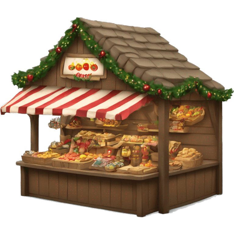 christmas market booth  emoji